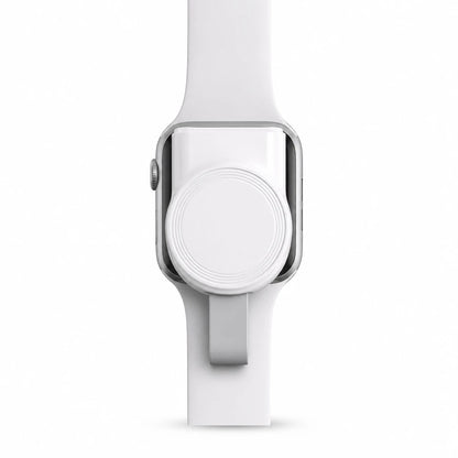 Chargeur de montre connectée portable Zénithia blanc compact pour voyage